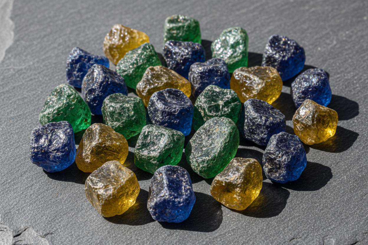 Queensland Sapphire Rough Parcel 204 Carat | Australian Sapphires | Natural Uncut | RichosRocks - RichosRocks - Queensland Sapphire Rough Parcel 204 Carat | Australian Sapphires | Natural Uncut | RichosRocks