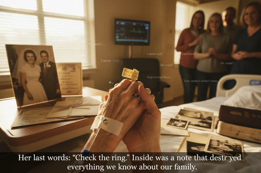 My Grandmother's Last Words Were 'Check the Ring.' I Did. Inside Was a 60-Year-Old Note That Destroyed Our Family. (I'm Still Shaking As I Write This)