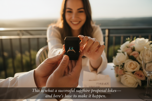 How to Propose with a Sapphire Ring Without Your Partner Hating It (The Complete Guide)