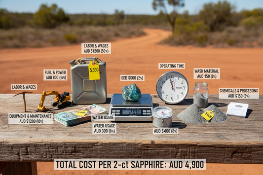 The Real Cost of Mining a Single Queensland Sapphire: A Transparent Breakdown