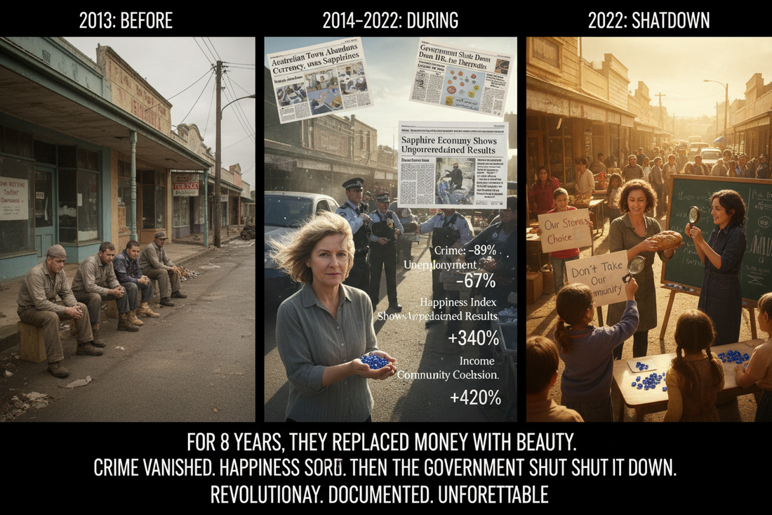The Sapphire Economy: What Happened When a Small Australian Town Made Sapphires Their Currency—And Why It Worked Better Than Money (The 8-Year Experiment That Changed Economics)