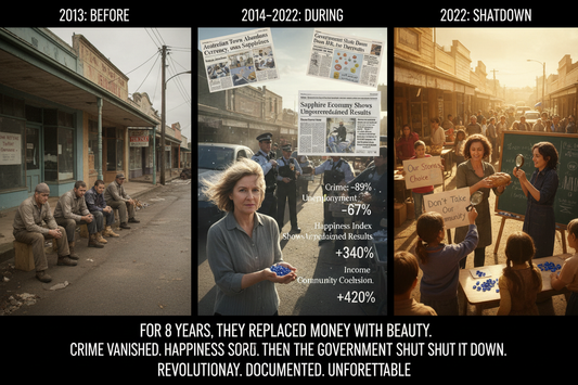 The Sapphire Economy: What Happened When a Small Australian Town Made Sapphires Their Currency—And Why It Worked Better Than Money (The 8-Year Experiment That Changed Economics)