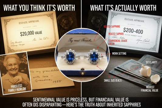The Sapphire Inheritance Trap: Why Your Grandmother's Ring Might Be Worth $200 (Not $20,000)