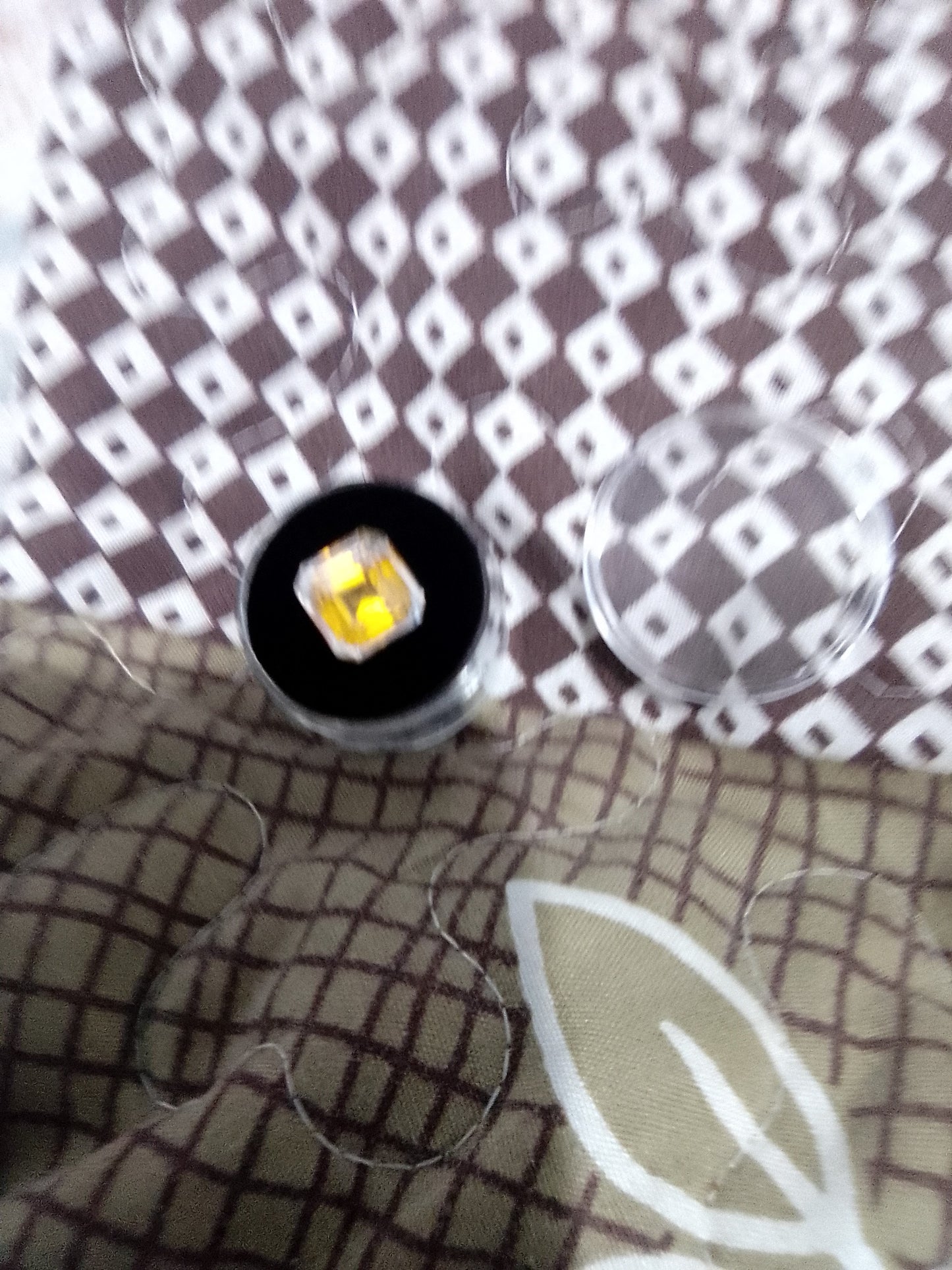 Pitambari sapphire Asscher cut 11mm square bi-colour yellow clear natural corundum India