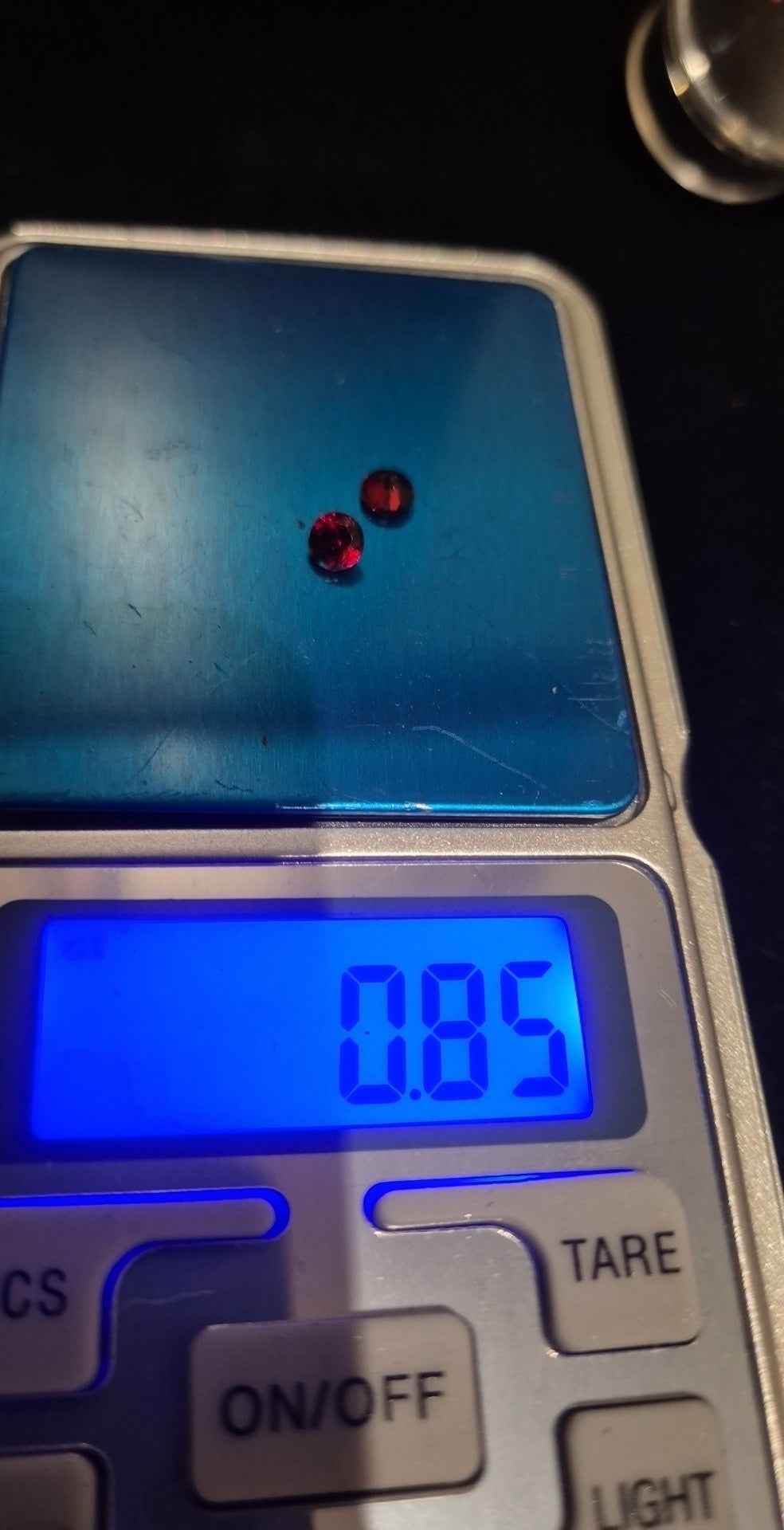 Natural Red Garnet Matched Pair 0.85ct | Round Brilliant Cut | January Birthstone Earring Stones | RichosRocks Australia - RichosRocks - Natural Red Garnet Matched Pair 0.85ct | Round Brilliant Cut | January Birthstone Earring Stones | RichosRocks Australia