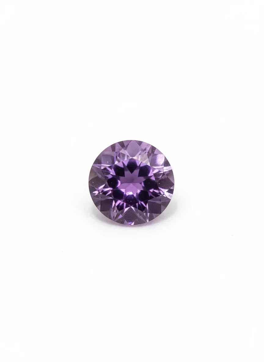 Natural Amethyst Matched Pair 2.5ct | Rare One-of-a-Kind Match | Round Cut Purple Earring Stones | February Birthstone Australia - RichosRocks - Natural Amethyst Matched Pair 2.5ct | Rare One-of-a-Kind Match | Round Cut Purple Earring Stones | February Birthstone Australia