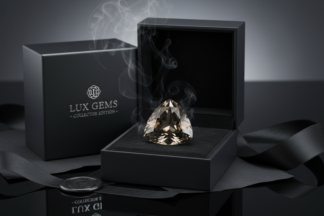 Smoky Quartz Trilliant Cut 17.1 Carat | Natural Brown Gemstone | Collector Quality | RichosRocks Australia - RichosRocks - Smoky Quartz Trilliant Cut 17.1 Carat | Natural Brown Gemstone | Collector Quality | RichosRocks Australia