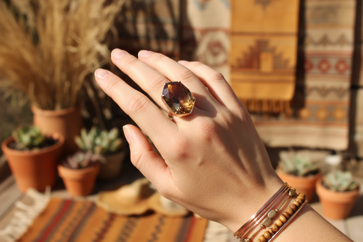 Smoky Citrine Oval Cut 1.65 Carat | Natural Golden Brown Gemstone | November Birthstone | RichosRocks Australia - RichosRocks - Smoky Citrine Oval Cut 1.65 Carat | Natural Golden Brown Gemstone | November Birthstone | RichosRocks Australia