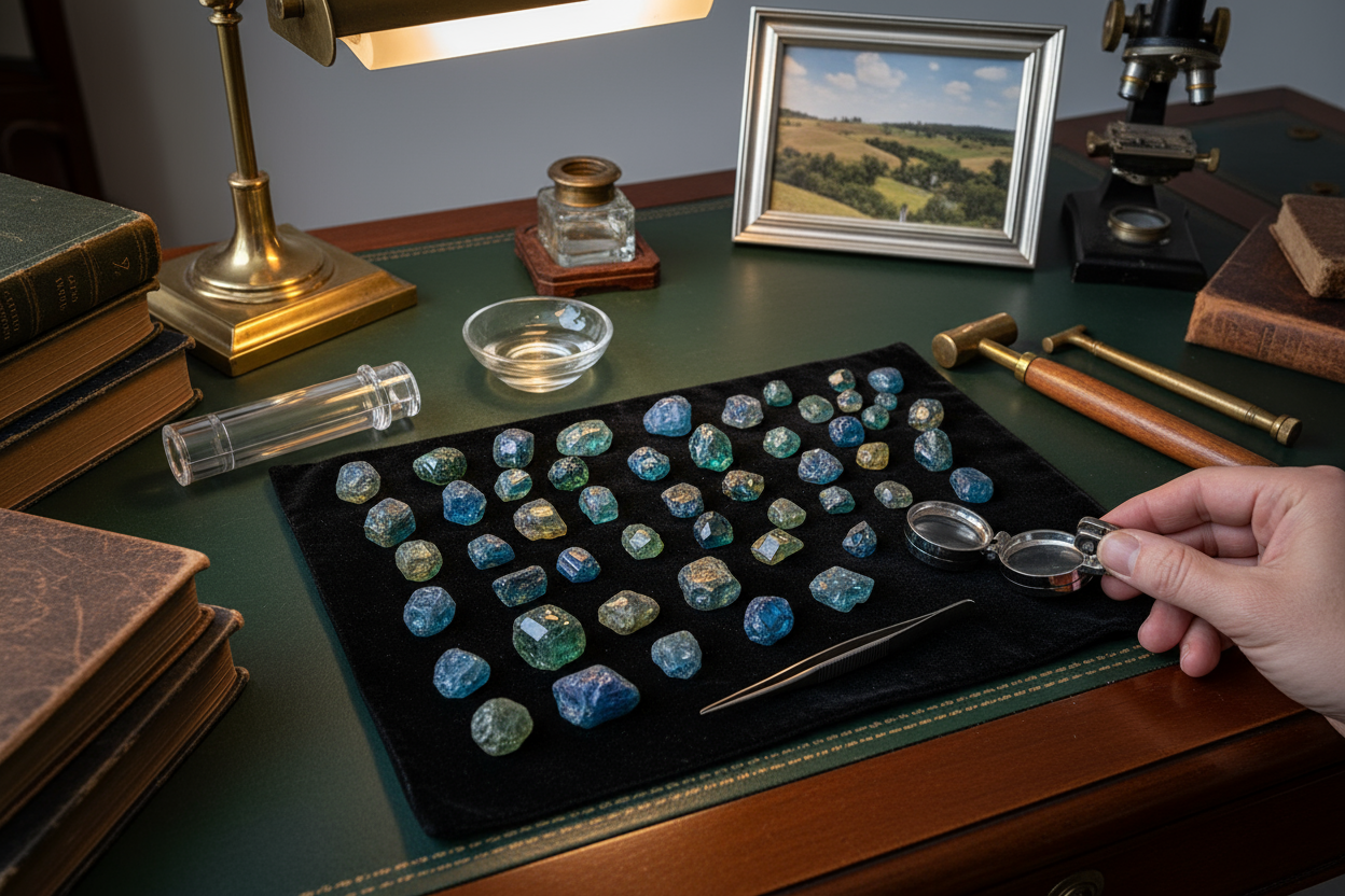 Queensland Sapphire Rough Parcel 204 Carat | Australian Sapphires | Natural Uncut | RichosRocks - RichosRocks - Queensland Sapphire Rough Parcel 204 Carat | Australian Sapphires | Natural Uncut | RichosRocks