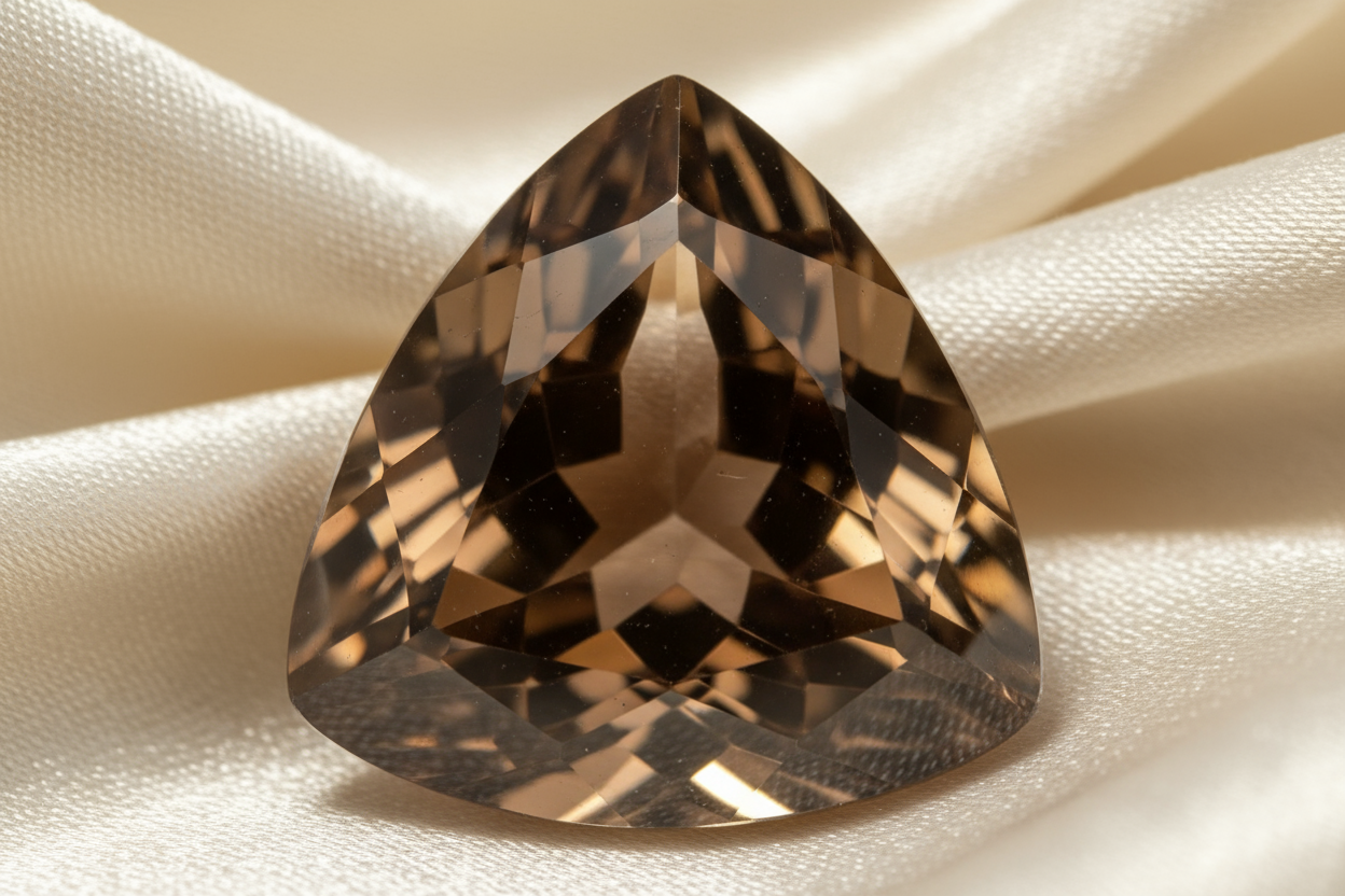 Smoky Quartz Trilliant Cut 17.1 Carat | Natural Brown Gemstone | Collector Quality | RichosRocks Australia - RichosRocks - Smoky Quartz Trilliant Cut 17.1 Carat | Natural Brown Gemstone | Collector Quality | RichosRocks Australia