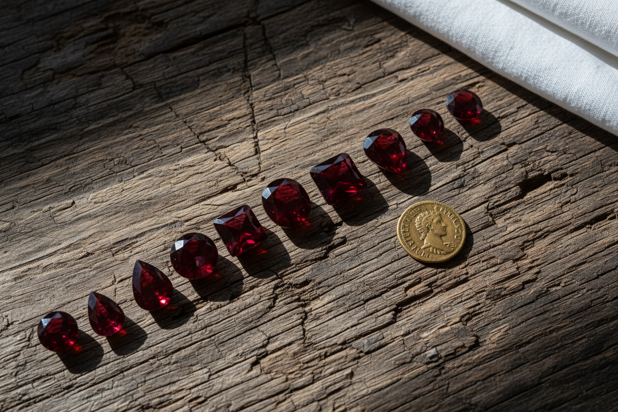 Red Garnet Diagonal View