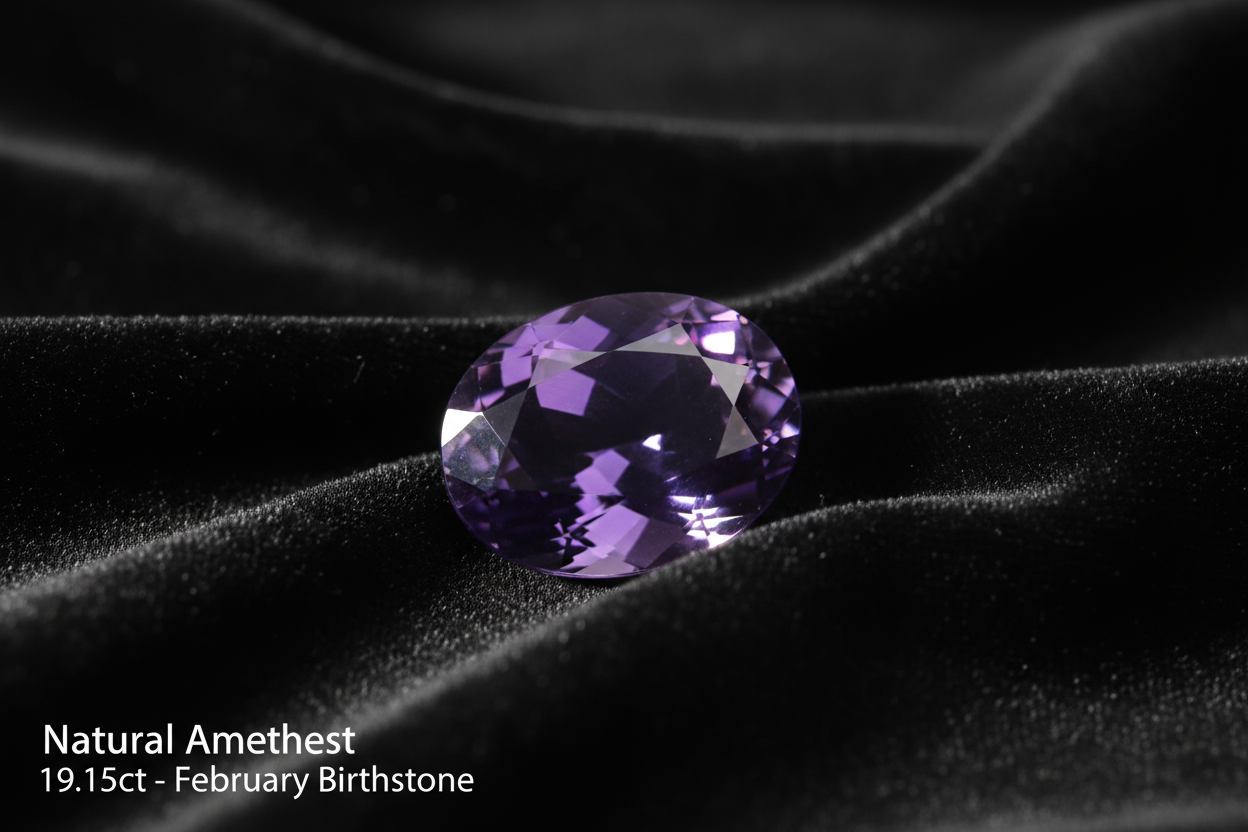 Natural Amethyst Oval Cut 19.15 Carat | Purple Gemstone | February Birthstone | Untreated | RichosRocks Queensland Australia - RichosRocks - Natural Amethyst Oval Cut 19.15 Carat | Purple Gemstone | February Birthstone | Untreated | RichosRocks Queensland Australia