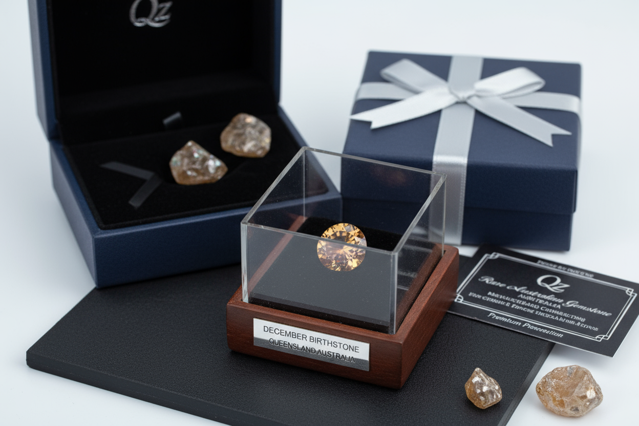 Natural Queensland Zircon Round Cut 0.3 Carat | Australian Gemstone | December Birthstone | RichosRocks Australia - RichosRocks - Natural Queensland Zircon Round Cut 0.3 Carat | Australian Gemstone | December Birthstone | RichosRocks Australia