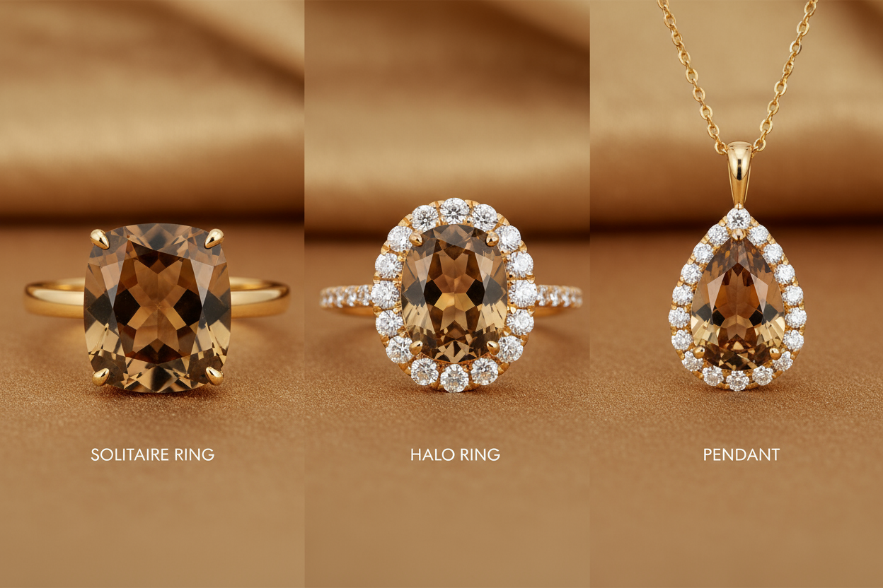 Smoky Citrine Oval Cut 1.65 Carat | Natural Golden Brown Gemstone | November Birthstone | RichosRocks Australia - RichosRocks - Smoky Citrine Oval Cut 1.65 Carat | Natural Golden Brown Gemstone | November Birthstone | RichosRocks Australia