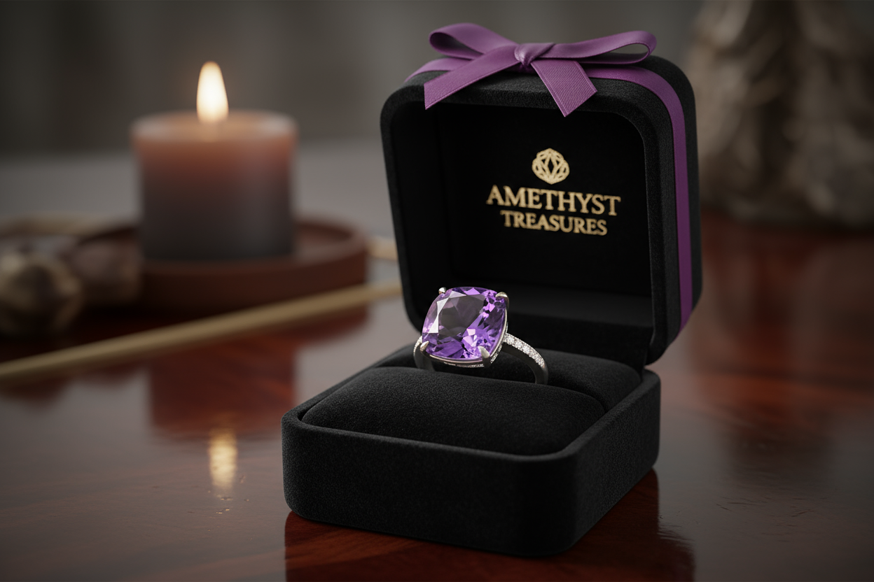 Natural Amethyst Oval Cut 19.15 Carat | Purple Gemstone | February Birthstone | Untreated | RichosRocks Queensland Australia - RichosRocks - Natural Amethyst Oval Cut 19.15 Carat | Purple Gemstone | February Birthstone | Untreated | RichosRocks Queensland Australia