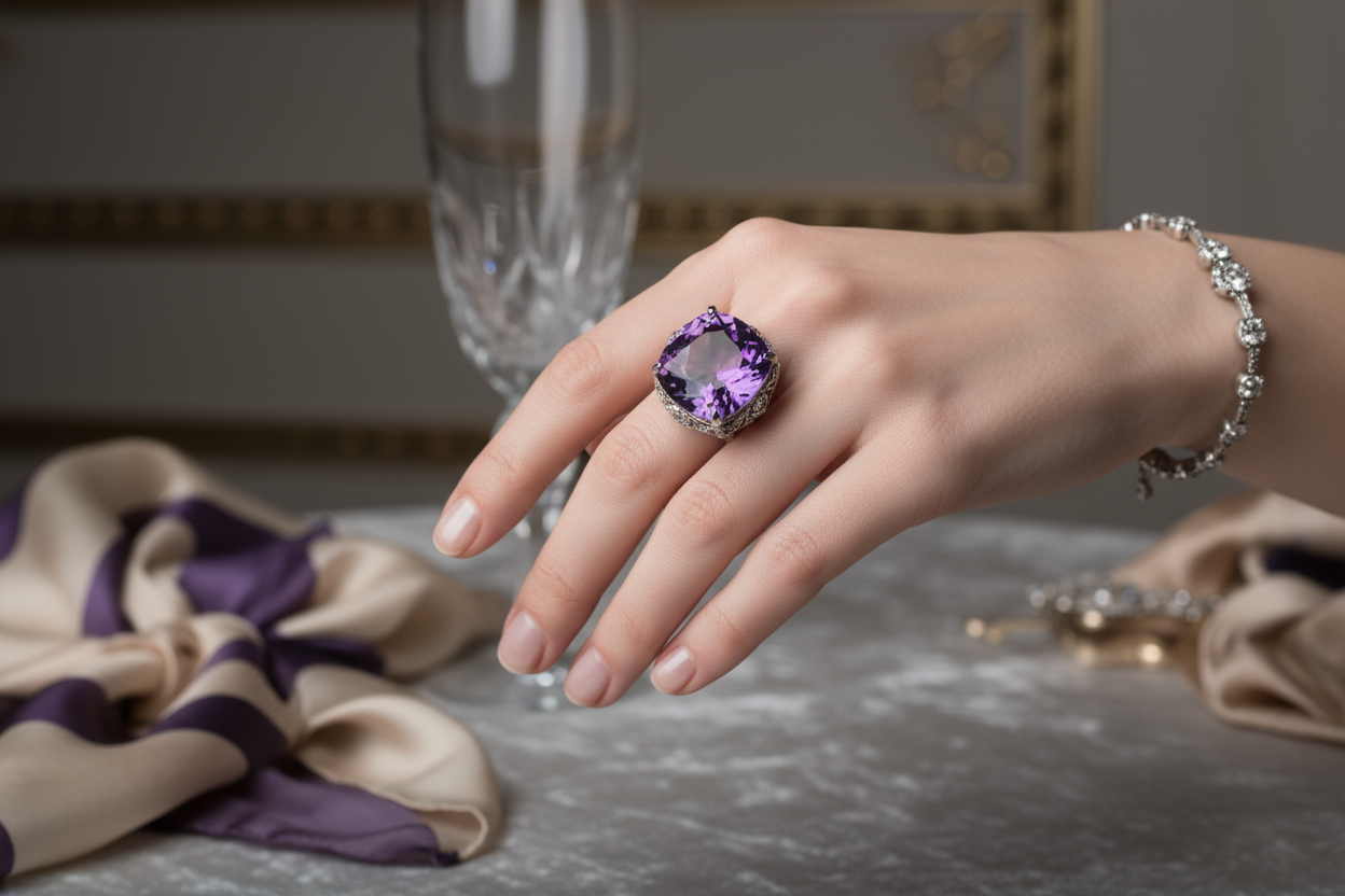 Natural Amethyst Oval Cut 19.15 Carat | Purple Gemstone | February Birthstone | Untreated | RichosRocks Queensland Australia - RichosRocks - Natural Amethyst Oval Cut 19.15 Carat | Purple Gemstone | February Birthstone | Untreated | RichosRocks Queensland Australia