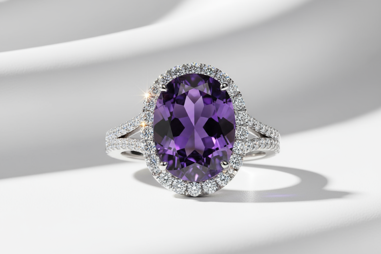 Natural Amethyst Oval Cut 19.15 Carat | Purple Gemstone | February Birthstone | Untreated | RichosRocks Queensland Australia - RichosRocks - Natural Amethyst Oval Cut 19.15 Carat | Purple Gemstone | February Birthstone | Untreated | RichosRocks Queensland Australia