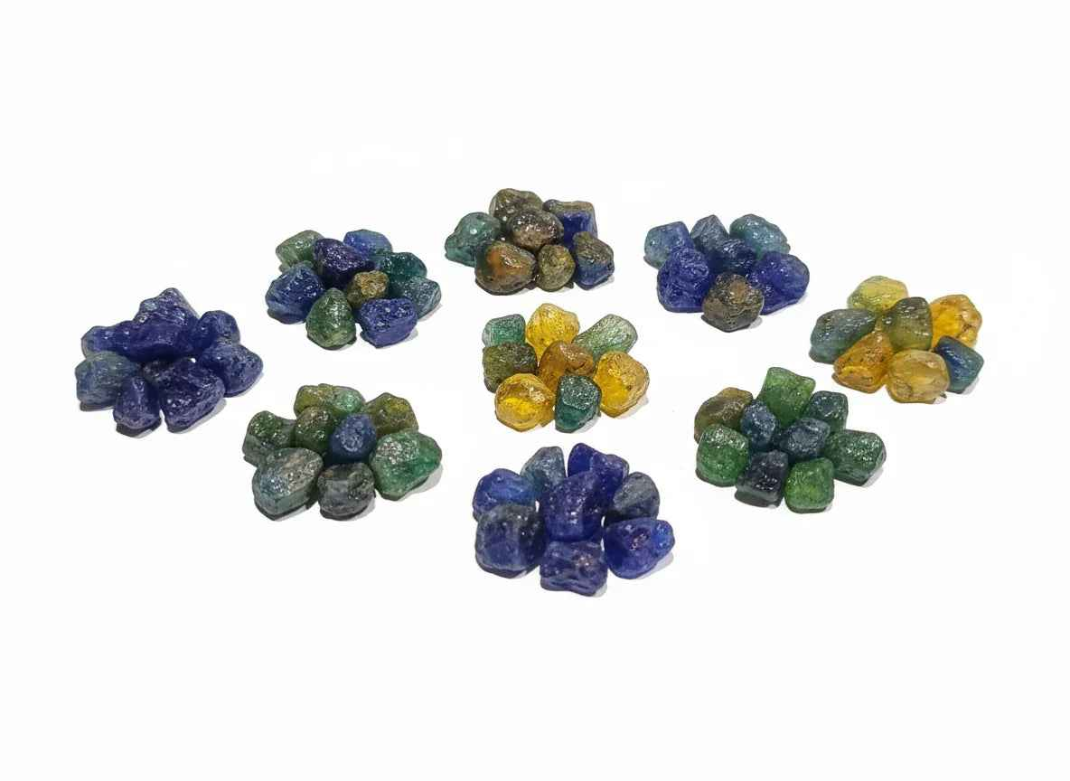 Queensland Sapphire Rough Parcel 204 Carat | Australian Sapphires | Natural Uncut | RichosRocks - RichosRocks - Queensland Sapphire Rough Parcel 204 Carat | Australian Sapphires | Natural Uncut | RichosRocks