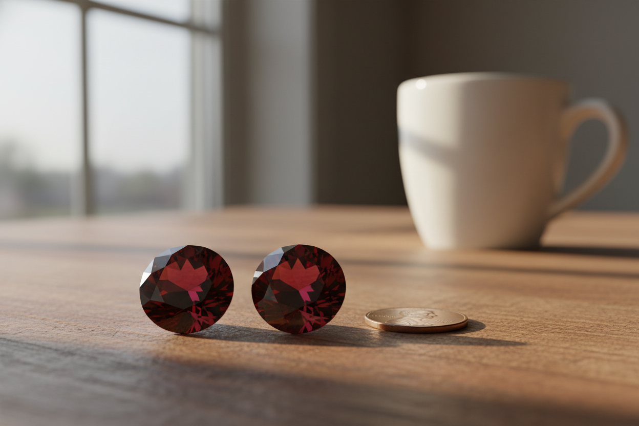 Red Garnet Pair