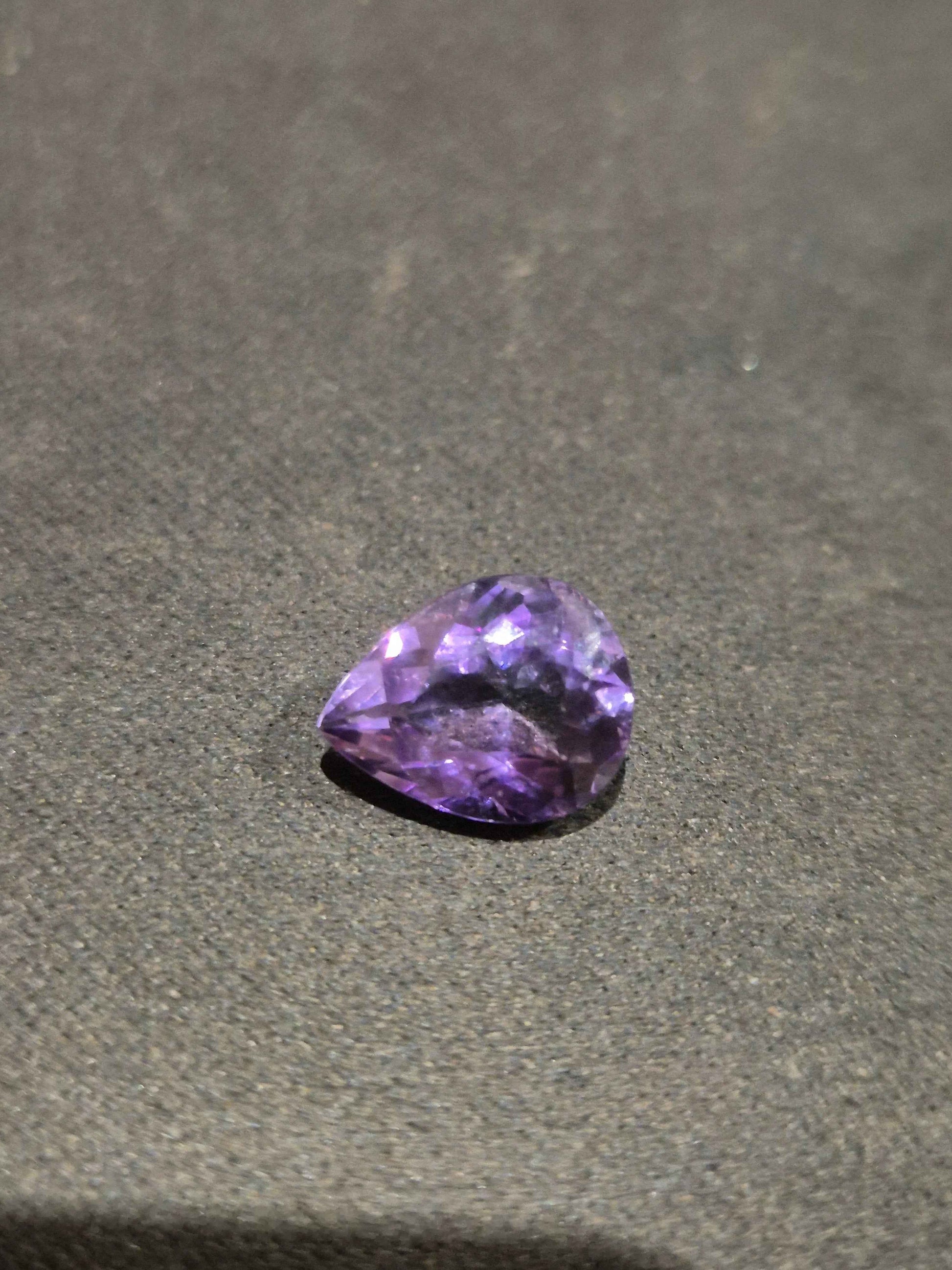 Natural Amethyst Teardrop 3.2ct | Eye-Clean Purple Gemstone Pendant | February Birthstone | Australian Mined - RichosRocks - Natural Amethyst Teardrop 3.2ct | Eye-Clean Purple Gemstone Pendant | February Birthstone | Australian Mined