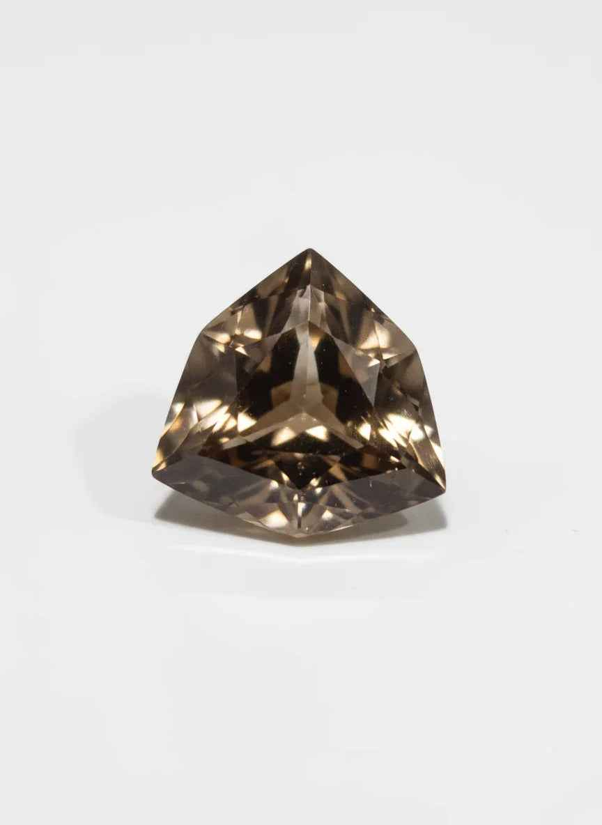 Natural Smokey Quartz Trillion Cut 6.55 Carat | Brown Gemstone | Modern Jewelry Stone | RichosRocks Australia - RichosRocks - Natural Smokey Quartz Trillion Cut 6.55 Carat | Brown Gemstone | Modern Jewelry Stone | RichosRocks Australia